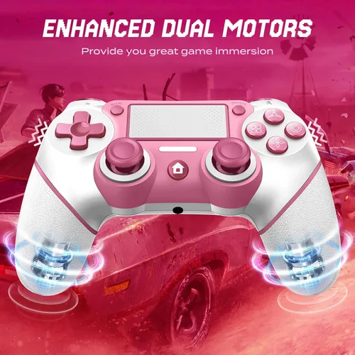Vista 6 de Wireless Controller Compatible with PS4/Pro/Slim, Black ps4 controller with Dual Vibration, 1000mAh Battery, 6-Axis Motion Sensor, Built-in Speaker