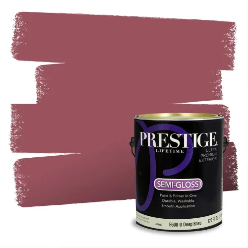 Vista 620 de Prestige Paints Pintura exterior e imprimación en uno, 1 galón, plano, coincidencia comparable de Valspar* Amber Rose*