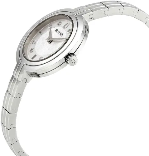 Vista 4 de Bulova Ladies Rhapsody Diamond Quartz Bracelet Watch