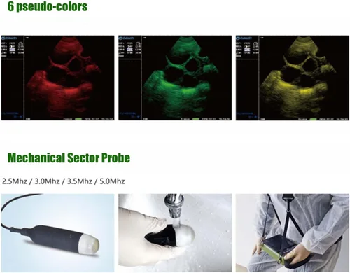 Vista 4 de DAWEI - Máquina de ultrasonido veterinaria para embarazo, escáner portátil de mano para veterinarios, ultrasonido B ligero con sonda impermeable