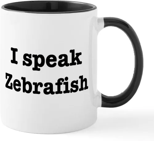 Vista 15 de CafePress I Speak Zebrafish - Taza de café de cerámica, taza de té de 11 onzas
