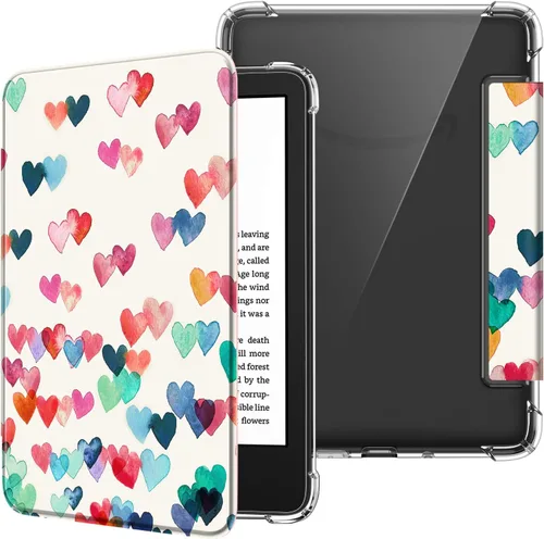 Vista 16 de Fintie - Funda delgada de TPU para Kindle de 6 pulgadas de 11.ª generación 2024/2022, color verde agave Ultra Clear Transparent Soft TPU Back