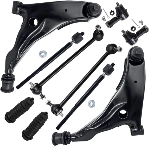 Vista 88 de Detroit Axle - Kit de suspensión delantera de 10 piezas para Jeep 2002-2004