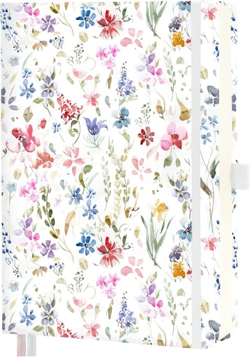 Vista 13 de Mlife Cuaderno rayado para mujeres y hombres, cuaderno de tapa dura A5 de PU para escribir, papel grueso de 100 g/m², perfecto para la universidad