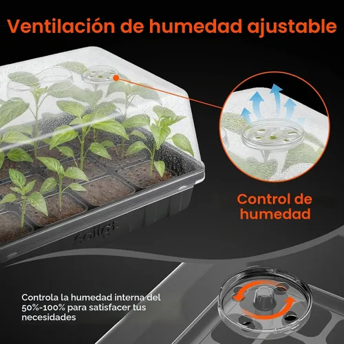 Vista 5 de SOLIGT Juego de 3 bandejas de plástico grueso para principiantes