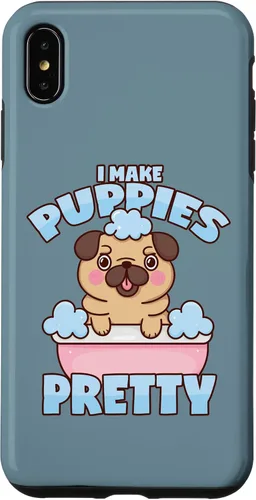 Vista 7 de iPhone 14 Dog Groomer Pug Dog Puppy Bath Dog Salon Case