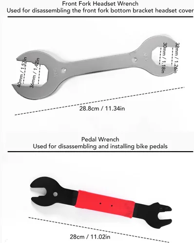 Vista 5 de 45 Piece Multi Functional Bike Repair Tool Kit with Storage Case - Essential Maintenance Tools for Road and Mountain Bikers