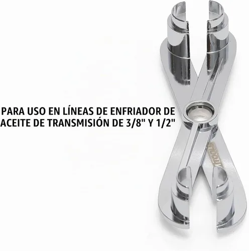 Vista 4 de OEMTOOLS 24688 Herramienta de Desconexión de Línea de Transmisión, Remueve Rápidamente Líneas de Enfriador de Aceite de 3/8" y 1/2", Diseño