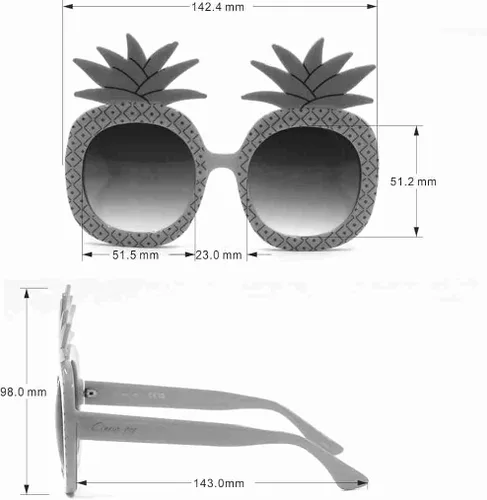 Vista 5 de CC348 - Lentes de sol redondos con protección UV para mujer, regalos de moda para ella, 2.028in, Amarillo