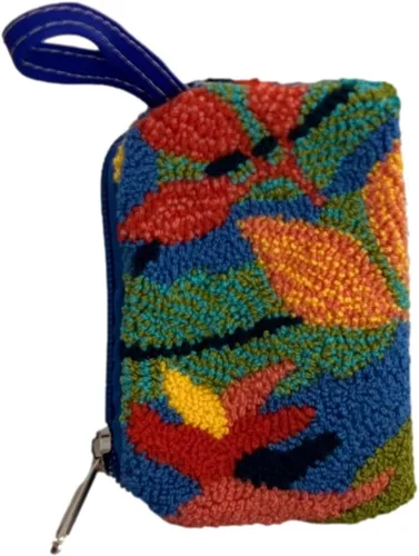 Vista 4 de Bolso de mano - Bolso Wayuu - Azul Tropicana