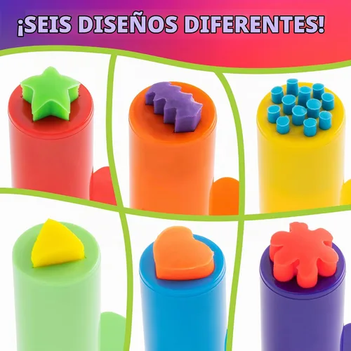 Vista 4 de READY 2 LEARN Extrusoras de masa, juego de 6, para mayores de 2 años