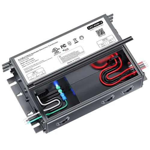 Vista 25 de Controlador LED regulable de 12 V, transformador LED Triac ELV/MLV de 60 W compatible con interruptores Lutron y Leviton, fuente de alimentación