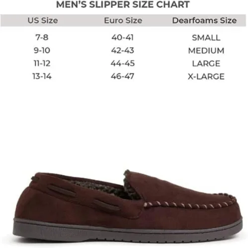 Vista 3 de Dearfoams Men's Keaton Memory Foam Moccasin with Wide Widths Slipper