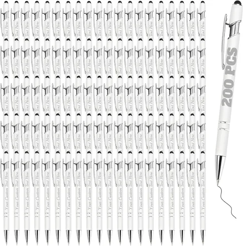 Vista 41 de Bolígrafos personalizados a granel 10 con nombre, grabados con punta de lápiz, bolígrafos de bola personalizados de escritura suave, regalos