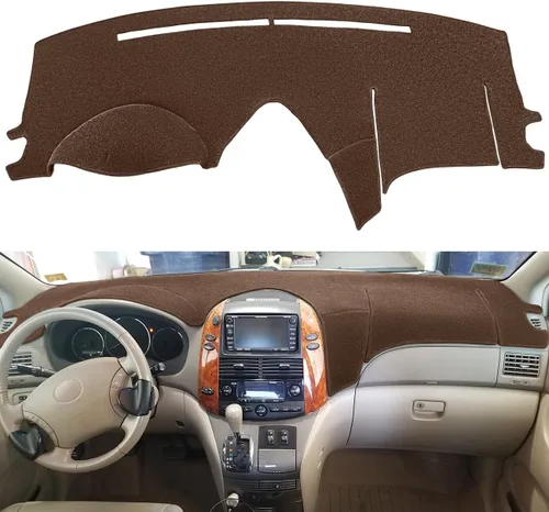 Vista 5 de Alfombrilla para tablero compatible con Toyota Sienna 2004-2010 (04-10 beige) F99 36-38 Beige