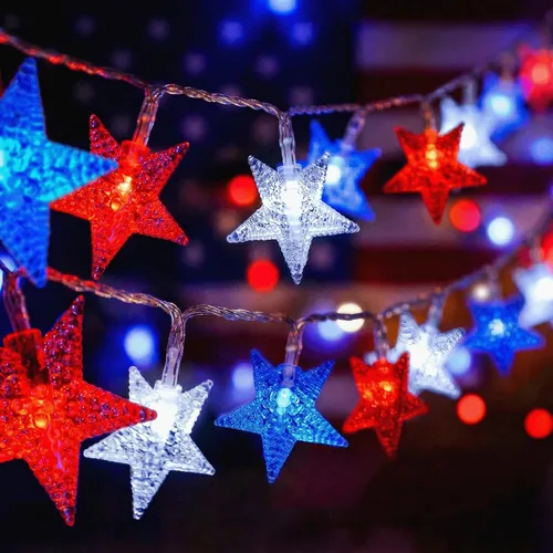 Vista 10 de ITICdecor Guirnalda de luces de flores de 15 pies, 30 luces LED de hadas de Navidad con pilas, para interiores y exteriores, iluminación