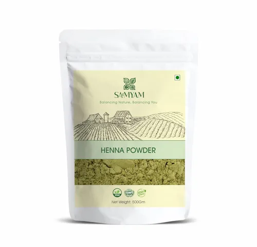 Vista 9 de SAMYAM Combo de polvo puro de henna e índigo, paquete de 1.1 libras (17.64 oz) cada uno, color natural para el cabello, henna rajastán triple