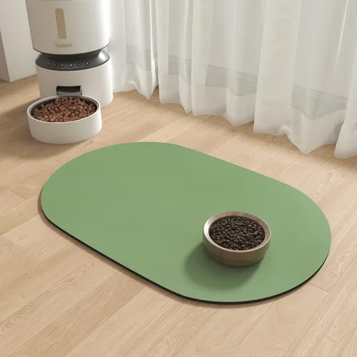 Vista 10 de Tapete absorbente de comida para perros y gatos, tapete para comida y agua, tapete de secado rápido para alimentos para mascotas, almohadilla