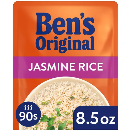 Vista 3 de BEN'S ORIGINAL Arroz Jazmín Listo para Comer, Arroz Fácil para la Cena, Bolsa de 8.5 oz (Paquete de 12)