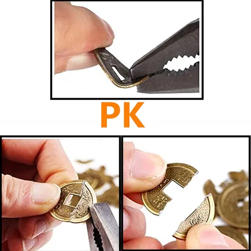 Vista 6 de Amuleto japonés Omamori de buena suerte, bolsita colgante y 5 monedas de Feng Shui chinas, pulsera de 2 monedas para buena suerte y salud