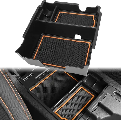 Vista 8 de auovo Organizador de consola central para Subaru Crosstrek e Impreza 2018 2019 2020 2021 2022 2023 Accesorios interiores Bandeja de almacenamiento
