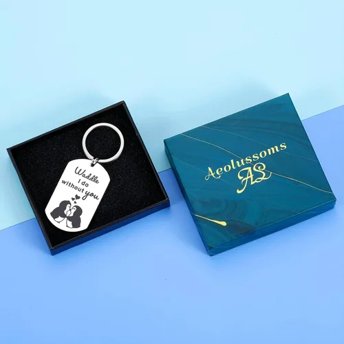 Vista 3 de Divertidos regalos de pingüino, llavero de San Valentín para mujeres, hombres, novio, novia, regalo para marido, esposa, cumpleaños, boda