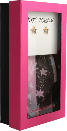 Vista 6 de Betsey Johnson Celestial Bandana y Pendientes Set