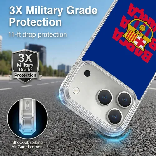 Vista 46 de Head Case Designs Funda de gel suave con licencia oficial del FC Barcelona Barca Crest Graphics [protección de grado militar] compatible con Apple