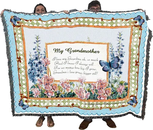 Vista 13 de Pure Country Weavers - Cobija con flecos de algodón, tejida, 72 x 54
