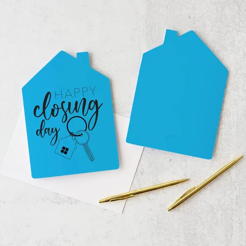 Vista 3 de Set of "Happy Closing Day" Greeting Cards Envelopes Included 4-GC002