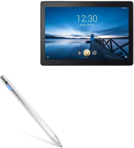 Vista 11 de BoxWave Lápiz óptico compatible con Lenovo Tab M10, lápiz capacitivo FineTouch, lápiz capacitivo súper preciso, color negro azabache