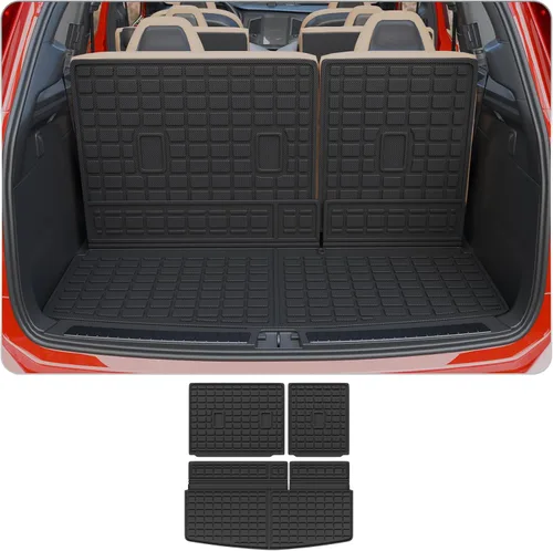 Vista 31 de alfombra de carga para maletero, protector de cubierta de asiento trasero de elastómero termoplástico (alfombra de maletero + alfombra de respaldo)