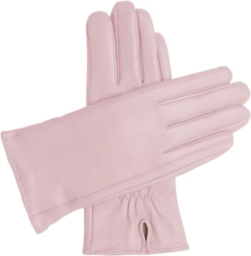 Vista 11 de Guantes clásicos de cuero con forro de cachemira de Downholme para mujer Negro