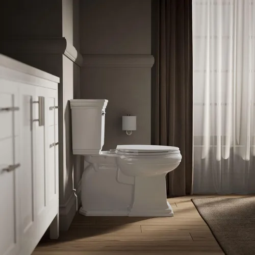 Vista 5 de KOHLER Brevia Quiet Close - Asiento de inodoro alargado, color blanco