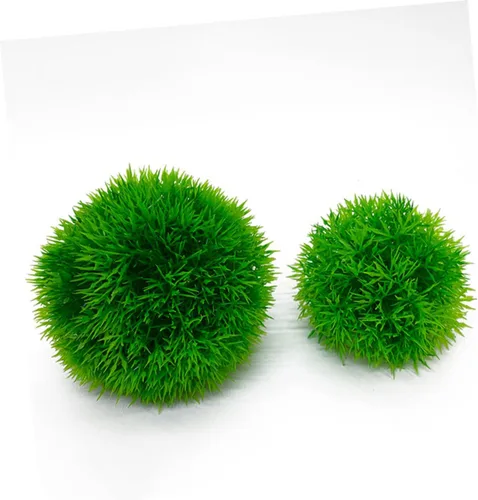 Vista 4 de Plantas artificiales para pecera, plantas artificiales, 6 unidades, césped artificial, color verde, plástico, decoración del hogar, planta