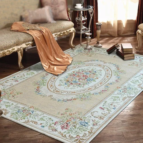 Vista 30 de UKELER Tapete antideslizante para puerta, alfombras de acento modernas para entrada, estilo romántico campestre americano, alfombras de algodón