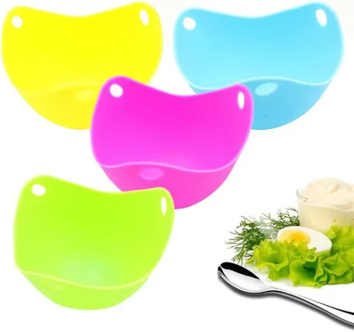 Vista 5 de Molde de tortilla de desayuno de silicona para huevo, para panqueques, herramienta de cocina, accesorios de cocina, Gadget Molde de huevo cocido