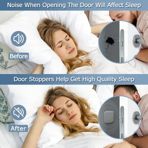 Vista 5 de Topes de puerta, protector de pared, protector de amortiguador, pomo de puerta, parachoques autoadhesivo, silenciador de goma suave, almohadilla