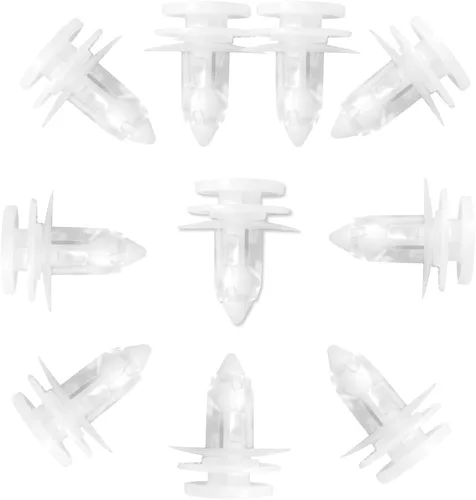 Vista 3 de Lantee 50 piezas de nailon blanco para panel de moldura de puerta, clips de retención de repuesto para Jeep 6505539-AA y 5012874-AA