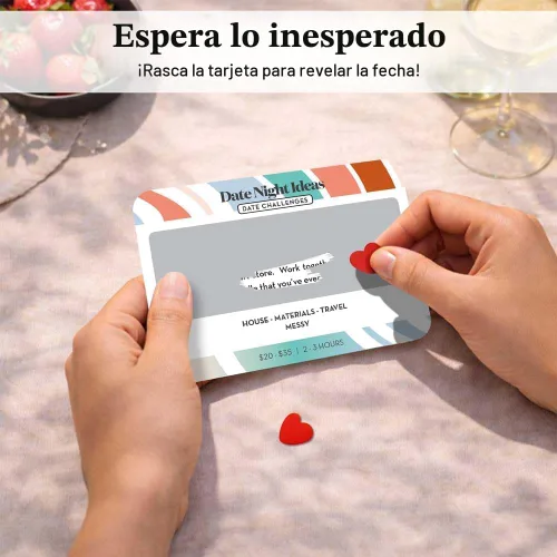 Vista 3 de 35 ideas para raspar una cita nocturna, regalos para parejas para él, ella, novia, novio, esposa o marido, juego de cartas de aniversario