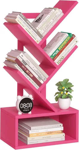 Vista 28 de SHEEPAM Estantería de árbol de 4 niveles con cajón