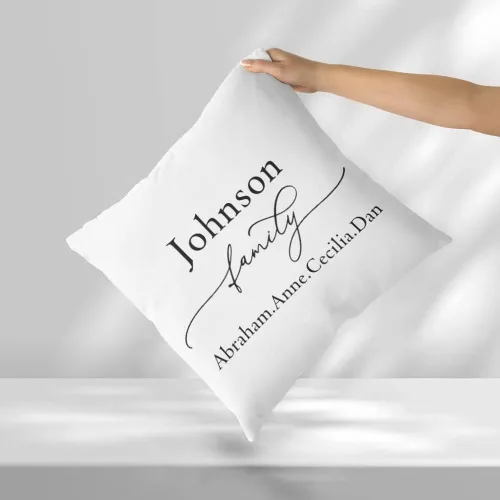 Vista 3 de Funda de almohada personalizada con nombre, funda de almohada con texto personalizado con imagen, funda de cojín personalizada para nombres