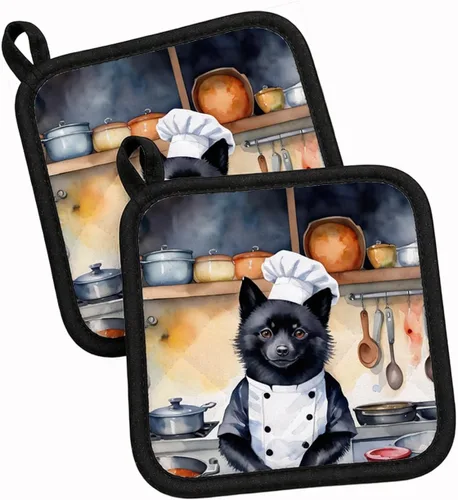Vista 83 de Caroline's Treasures Coton de Tulear El Chef Par de Agarraderas de Ollas de Cocina Resistentes al Calor Juegos de Agarraderas de Ollas Almohadillas