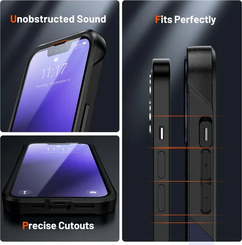 Vista 209 de Jeylly Funda para iPhone SE/Funda para iPhone 5S, Exterior de Plástico Duro que Absorbe Golpes + Interior de Silicona de Goma Defensor contra