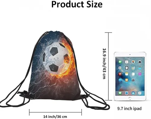 Vista 6 de Beabes Bolsas de béisbol con cordón, mochila deportiva para gimnasio, bolsa con cordón, Multi-a14, Mochilas de viaje