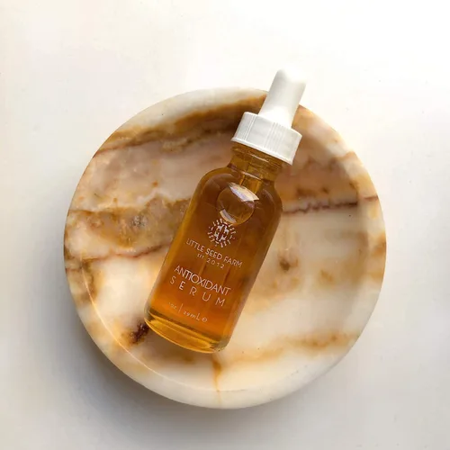 Vista 5 de Little Seed Farm Paquete de suero – Antioxidante + Elasticidad – Sueros tonificantes y reafirmantes de la piel – Sueros faciales para piel seca