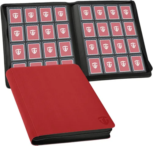 Vista 17 de Carpeta Toploader, Contiene 216 Toploaders, Carpeta de 9 Bolsillos Top Loader con Fundas para Toploaders Rígidos de 3"x4" Fundas Duras, Carpetas Top