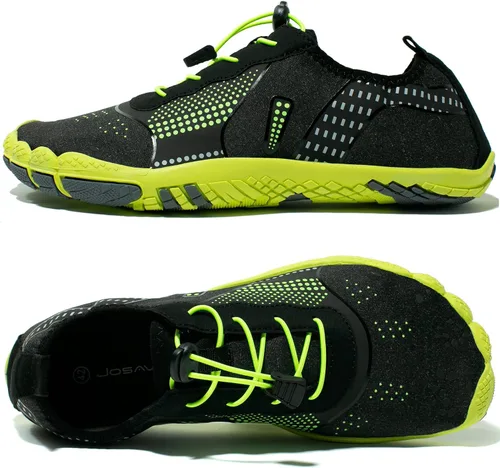 Vista 2 de deenor Adjustable Water Shoes for Men Quick Dry Wide Toe Aqua Shoes for Swim Beach Surf