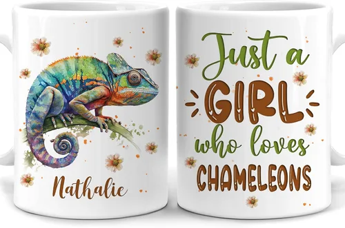 Vista 17 de Hyturtle Regalos Personalizados Amante de Osos - Taza de Café de Cerámica Just A Girl Who Loves Bears con Nombre Personalizado 11oz - Idea de Regalo