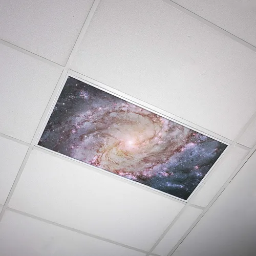 Vista 8 de Cubierta de luz fluorescente para luces de techo de aula, inserto de película retroiluminada de alta calidad, 2 x 4 (22.38 x 46.5 pulgadas)